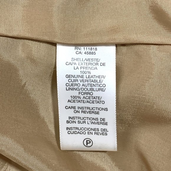 Michael Kors Tan Suede Leather Jacket Women’s Sz L Fringe - Picture 11 of 11